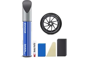 EVOOOR Incognito Grey Tesla Cerchioni - Kit con spatola per carrozzeria Tesla 2024 Model 3 Highland 20'' – Corrispondenza esatta – Riparazione di graffi e scheggiature (Incognito Grey)