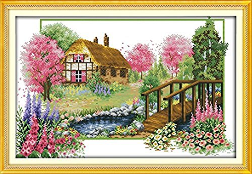 Labellevie Kreuzstich Stickerei DIY Handarbeit Stickpackung Set 65cm x 45cm: Vier Jahreszeiten - 3