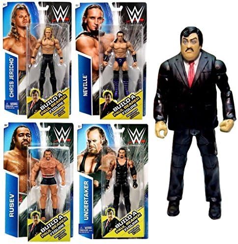 WWE Mattel Wrestling Build An Elite Paul Bearer Basic Series Action Figure - Complete Set - The Undertaker, King Neville, Rusev, Chris Jericho