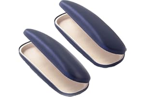 AkoaDa Lot de 2 étuis à lunettes rigides