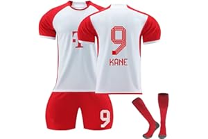VVNHJA Trikot Kinder Fußball Trikot Set 23/24 Neues Hause/Auswärts Fussballtrikot Trainingsanzug Sportshirt Herren/Junge Football Training Tshirts, Shorts und Socken Anzug Outdoor Sport Trikot
