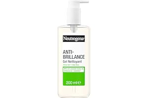 Neutrogena | Gel Nettoyant Anti-Brillance (flacon-pompe de 200 ml) – Nettoyant visage au citron vert et aloe vera (0,5%)
