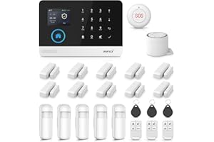 LWOHSI Sistema di allarme domestico wireless 4G+WIFI - Configurazione rapida e semplice, nessun canone mensile, controllo tramite app per la sicurezza di