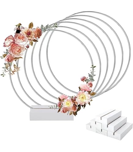 Lot De 5 Anneaux Métalliques étoiles De 20 Cm - Pour Décoration, Attrape-rêves DIY, Mariage, Noël, Idées Créatives
