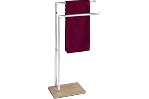 WENKO Marla Towel Stand, Brown, 45, 5 x 82, 5 x 20 cm