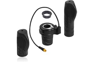BGCCWJ Electric Bike Throttle Grip,20x Half Twist Throttle Conversion Kit,Bicycle Throttle Control Waterproof Joint 12V/24V/36V/48V/60V/72V Non-Slip Rubber Connector for E-bike,MTB, Folding Electric Scooter