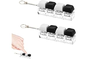 CLOUDLINK 2PCS Keyboard Fidget Toy, Fidget Keyboard,4 Button Keyboard Fidget Funny Clicky Keyboard Fidget Toy for Office, School, And Travel