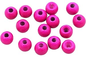 Tigofly 50 Stück/Lot 4 Größen UV Magenta Kleine Kupfer Perlen Fliegenbinden Perlen Gewicht Nymphkopf Jig Fliegenfischen Material Fliegenfischen