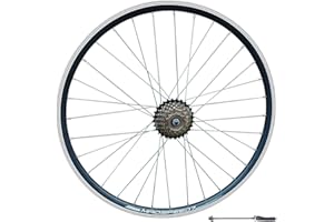 Madspeed7 QR 27.5” 650b (ETRTO 584x19) MTB Mountain Bike REAR Wheel + 7 speed Freewheel (14-28t) - Rim & Disc Brake Compatible - Sealed Bearing hub (Very smooth hub) - Double Wall - 32x Spokes