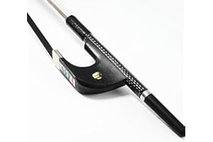 VINGOBOW New Full Size Top Model, Carbon Bass Bow - Black Horsehair German Bass Bow - Art No.200BGB