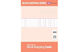 A4 16 Sheets 32 Page Accounts Book Keeping Cash Journal Ledge Analysis Accounting TRANSACTIONS Books for Account Transaction FINANCES with A RULING Guide E&A DISTRIBUTION LIMITED (Cash)