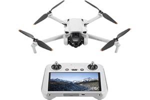 DJI Mini 3 (con DJI RC) – Mini drone con fotocamera leggero e pieghevole con video in 4K HDR, autonomia di 38 minuti, Riprese verticali native e funzioni intelligenti