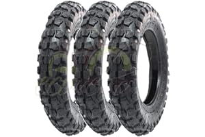 Union Tris 3 Cross-Reifen 100/90-10 für Piaggio Ape 50 Minicross Mini Moto Scooter mit Dübeln 6PR TT Reifen