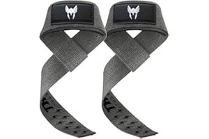 ‎THOR ATHLETICS Thor Athletics Lifting Straps und Zughilfen für Krafttraining, Powerlifting und Kreuzheben - Gepolsterte Handgelenksschlaufen - Profi Fitness Zubehör für Männer und Frauen - inkl. gratis E-Book