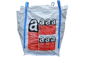 B teurobrecher Asbest Big Bag - 90 x 90 x 110 cm - Tragfähigkeit 1000kg - Entsorgung BigBag - ohne Inhalt (1)