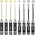 HRB Upgrade RC Hex Driver Set - 8pcs Titanium Allen Screwdriver Kit (1.5mm-8.0mm) for Car, Quadcopter, Drone, Helicopter