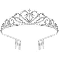 Prinzessin Tiara Mit Strass - Elegante Kristallkrone Für Hochzeiten & Feiern