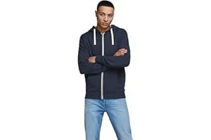 Jack & Jones Jjeholmen Sweat Zip Hood Plus Noos Sudadera con Capucha para Hombre