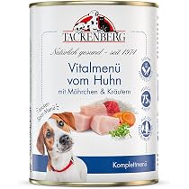TACKENBERG Hhnchen mit Langkornreis & Karotten Nassfutter Dose fr Hunde -  Hundefutter in Premiumqualitt, 6 x 400 g : Amazon.de: Haustier