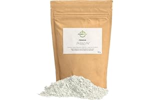 Poudre d'Inuline 100g - Fibre Prébiotique pour le Maintien Physiologique de l'Intestin - Inuline de Chicorée 100% Pureté