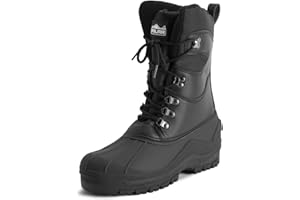 POLARR Polar Herren Hoch Nylon Mesh With Overlay Duck Wasserdicht Sole Schnüren Winter Schnee Stiefels