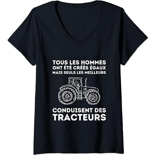 T-Shirt Humour Tracteur Agriculteur - Cadeau Fermier Homme Femme Enfant - Débardeur