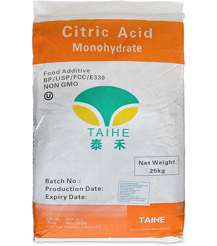 Zitronensäure 5 Kg Lebensmittelqualität (E330) – Als Entkalker & Reiniger, Vielseitig Einsetzbar