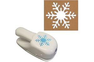 Artoz Papierstanzer - Kartenstanzer - "Schneeflocke", 50mm - Stanze-Locher zum Kartenbasteln für Weihnachten, Einladungen, Hochzeit, Taufe, liebe Grüße und vieles mehr