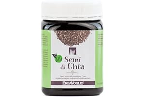 Erbavoglio Alimento Biologico - Semi di Chia - 450 gr - Superfood che apporta proteine, acidi grassi e fibre
