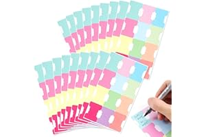 JINSION 240 piezas Marcadores Adhesivos, Marcapaginas Adhesivos, Indices Adhesivos, Calcomanías de Índice de Página, Bandera de Índice de Colores, Fichas Adhesivas, para Marcado de Página, Índice de Lectura