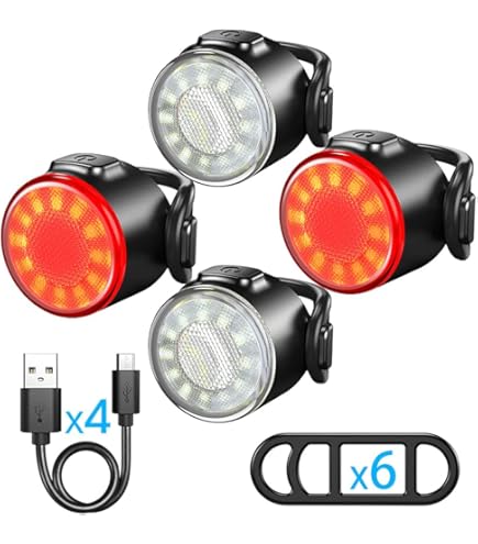 Luce Per Bicicletta A LED, Illuminazione Anteriore E Posteriore - Foto 3