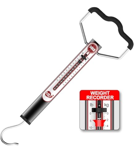 Luggage Scale Booms Fishing TS2 Aluminum Tube Fish Scale, Spring