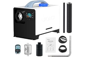 Likaci Diesel-Luft-Auto-Standheizung All-in-One 5KW-8KW 12V / 24V Dieselheizung Schnelles Aufheizen mit verbessertem LCD-Schalterdisplay und Fernbedienung für Wohnmobil, Garage, Autoanhänger