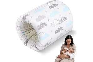 AOOWU Amning armkudde, baby amning huvudstödkudde, tvättbar | Baby armkudde, bärbar armkudde för amning, ergonomisk design, för mammor hemma eller när du reser