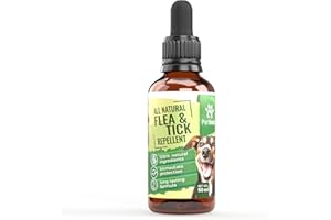 PETFORIA Flea Treatment for Dogs | 100% Natural Flea & Tick Treatment | Spot on Flea Repellent | Naturally Repels Fleas & Ticks | Tick Repellent for Dogs | Non Toxic | Dog Flea Repellent
