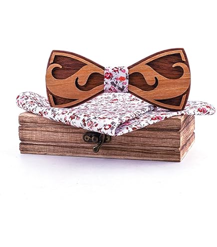 Jewelry - Noeud Papillon Bois Bambou Ajouré Classique - 14,90