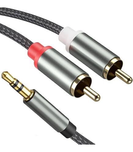 Câble Adaptateur Audio Jack 3,5 Mm Stéréo FEMELLE Vers 2x Rca Males 0