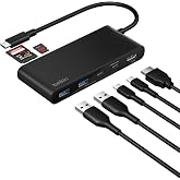 Belkin USB-C Hub, 7 Portlu, 60 Hz&rsquo;de 4K HDMI Ekran Desteği, SD ve MicroSD Yuvaları, 100W G&uuml;&ccedil; İletimi, 5Gbps Veri Aktarımı, Ma