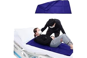 LOSCHEN: Tubular Slide Sheet for Patient Transfer, Sliding Draw Sheets to Assist Moving Elderly for Cars, Vehicles, Wheelchairs Bed Transfers - Hospitals & Home Care (28"x47"(72x120cm), Navy Blue)