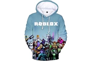 MINIDORA 3D Sweat à Capuche Polaire pour Garçon Pull Manches Longues Veste