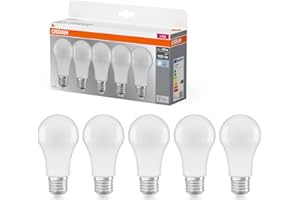 OSRAM Lampada LED Base Classic A100 forma lampadina 13W 840, 4000K bianco freddo, E27, opaca, 1521 lm, resistente agli urti e alle vibrazioni
