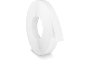 UNMAR White Melamine Edging 22 mm x 7.5 m Pre Glued Adhesive Veneer Edge Banding Tape Kitchen Cabinet Repair Worktop Laminate Shelf Table Door Cupboard Plywood Formica Chipboard Furniture Strip Wood Trim