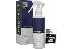 Liquiproof LABS Shoe & Trainer Protector Spray | Non-Toxic | Powerful Waterproof & Stain Repellent for Suede, Nubuck, Leather, & Canvas | All-Natural | 125ml