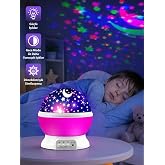 Star Master Gece Lambası Yıldız Projekt&ouml;r&uuml; Renkli LED Ay ve Yıldız Projeksiyon Lambası USB ve Pilli &Ccedil;ocuk Odası Gece Işığı (P