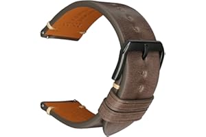 REZERO Cinturini Rilascio Rapido per Orologio, Cinturino in Pelle di Vitello, Cinghie, Fasce per Orologio, Bracciale Orologio in Pelle Morbida per Uomo Donna 18mm, 19mm, 20mm, 21mm, 22mm, 23mm, 24mm