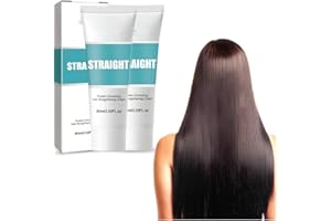 EHOTER Crema lisciante per capelli, correzione proteica, crema lisciante per capelli in 3 secondi, nutriente, lisciante veloce, al collagene, crema per capelli ricci (2 pezzi)