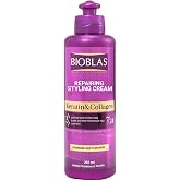 Bioblas Şekillendirici Sa&ccedil; Bakım Kremi &ndash; Keratin &amp; Kolajen, belirgin bukleler i&ccedil;in, g&ouml;r&uuml;n&uuml;r hacim ve yoğun bakım &ndash; 250 ml