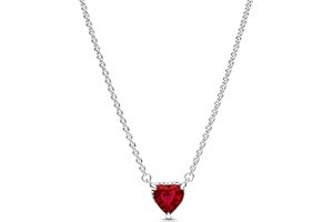 PANDORA Timeless - Gioielli cuore scintillante, con cristallo rosso ciliegia (jubilee red)