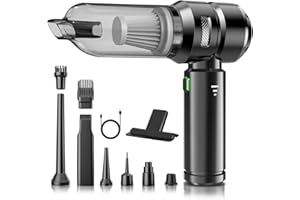 NVKHG Aspirapolvere Portatile, Aspirapolvere Manuale18000Pa, 3 Velocità 8000 rpm Elettrico con Motore Senza Spazzole, Mini Aspirapolvere, Aspirapolvere Cordless per Auto per Ufficio Usa