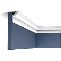 Orac Decor Eckleiste CX108 – 200 Cm X 5,4 Cm X 5,5 Cm, Aus Extrudiertem Polystyrol (HDPS), Vorgrundiert, Für Innen & Außen